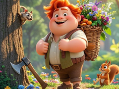 խաղ Find The Differences: The Honest Woodcutter