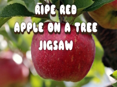 խաղ Ripe Red Apple on a Tree Jigsaw