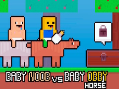 խաղ Baby Noob vs Baby Obby Horse