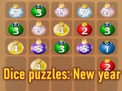 խաղ Dice puzzles: New year