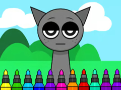 խաղ Coloring Book: Sprunki Incredibox Gray