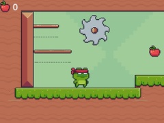 խաղ Green Ninja Collects Apples