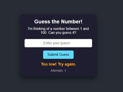 խաղ Number Guessing