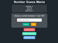 խաղ Number Guess Mania
