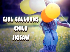 խաղ Girl Balloons Child Jigsaw