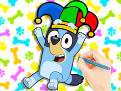 խաղ Coloring Book: Clown Bluey