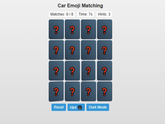 խաղ Car Emoji Matching