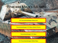 խաղ Tank Quiz: Maus