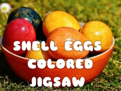 խաղ Shell Eggs Colored Jigsaw