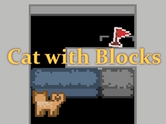 խաղ Cat with Blocks