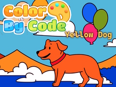 խաղ Color By Code: Yellow Dog