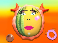 խաղ Makeup Fruits