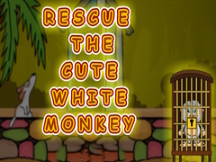 խաղ Rescue the Cute White Monkey