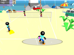 խաղ Stickman Beach Volleyball