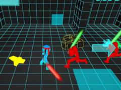 խաղ Stickman Neon Sword Fighting