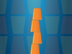 խաղ Cups Tower Builder