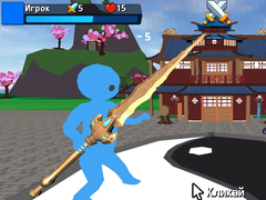 խաղ Obby Stickman  On Swords