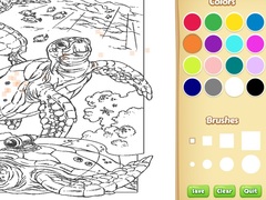 խաղ Sea Animal Coloring Book