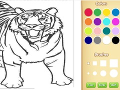 խաղ Tiger Coloring Book