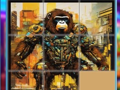 խաղ Gorilla Sliding Puzzles