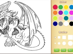 խաղ Dragon Chimera Coloring Book