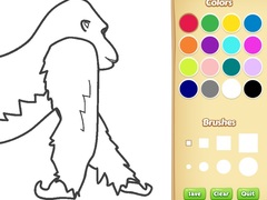 խաղ Gorilla Coloring Book for Kids