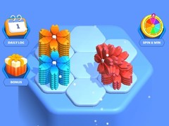 խաղ Flower Hexa Puzzle