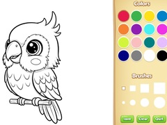 խաղ Kawaii Animal Coloring Book