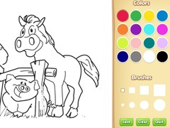 խաղ Farm Animals Coloring Book for Kids