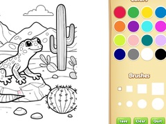 խաղ Desert Animals Coloring Book for Kids