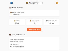 խաղ Jburger Tycoon