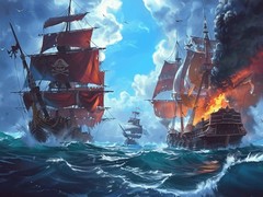 խաղ Pirate Ships: Build and Fight
