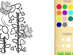 խաղ Butterflies and Flowers Coloring Book for Kids
