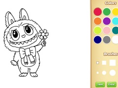 խաղ Labubu Doll Coloring Book for Kids