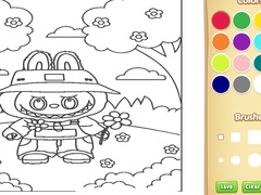 խաղ Cute Labubu Coloring Book for Kids