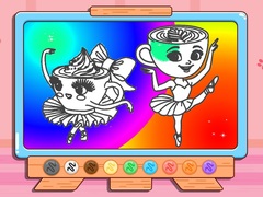 խաղ Coloring Book: Ballerina Cappuccin