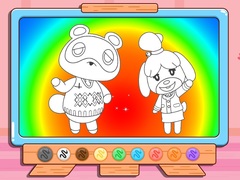 խաղ Coloring Book: Animal Crossing