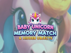 խաղ Baby Unicorn Memory Match & Hidden Objects