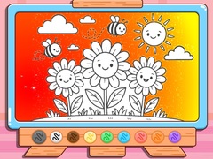 խաղ Coloring Book: Happy Flower