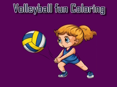 խաղ Volleyball Fun Coloring