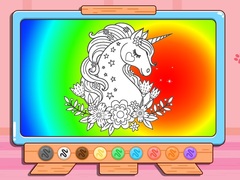 խաղ Coloring Book: Glitter Unicorn