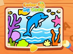 խաղ Color By Code: Dolphin