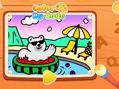 խաղ Color By Code: Polar Bear