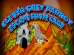 խաղ Clever Grey Parrot Escape from Cage