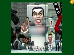 խաղ Skibidi Toilet Sliding Puzzle