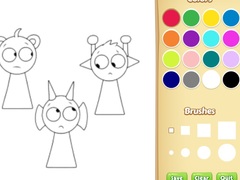 խաղ Sprunki Coloring Pages