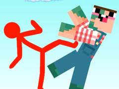 խաղ Red Stickman vs Craftmans