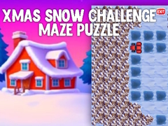 խաղ Xmas Snow Challenge Maze Puzzle