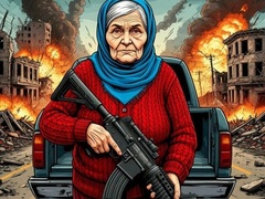 խաղ Grandma with machine-gun: Apocalypsis