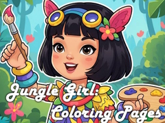 խաղ Jungle Girl: Coloring Pages